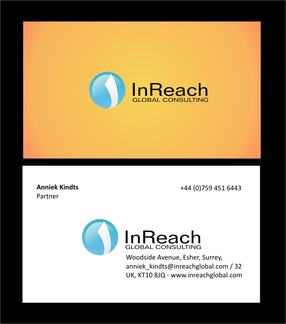 Business Card Design by bijuak for InReach Global Consulting LLP | Design #1042159