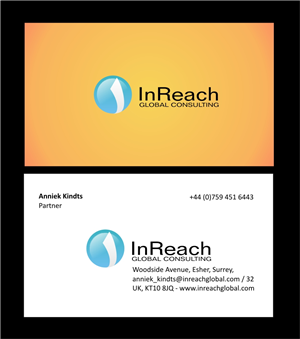 Design de Carte de Visite par bijuak pour InReach Global Consulting LLP | Design : #1042159