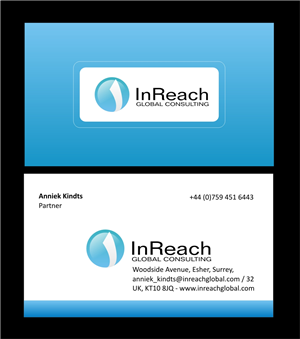 Design de Carte de Visite par bijuak pour InReach Global Consulting LLP | Design : #1042161
