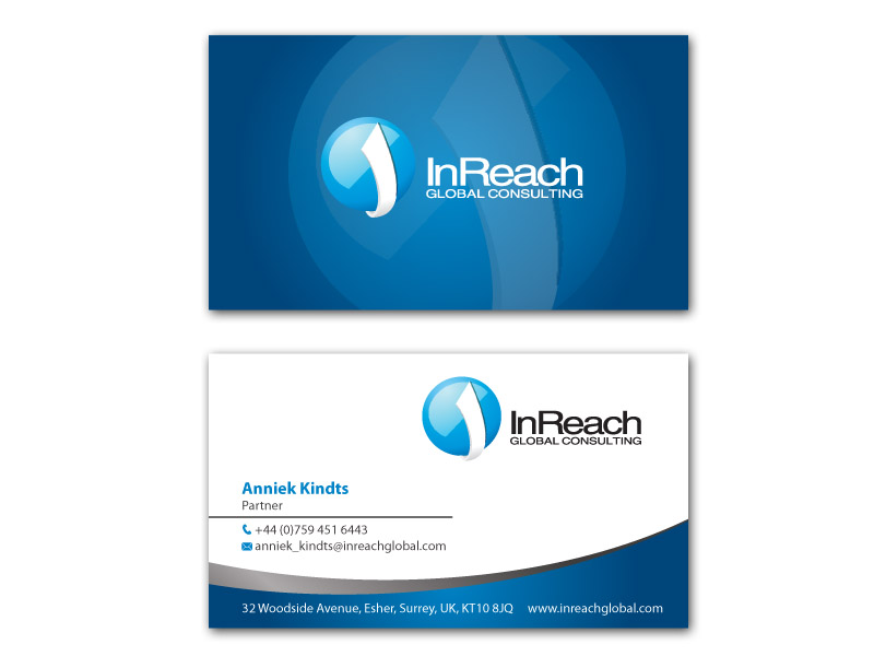 Business Card Design by MDesign for InReach Global Consulting LLP | Design #1049986