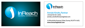 Business Card Design by Christine for InReach Global Consulting LLP | Design #1040801