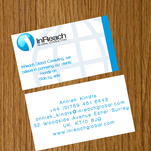 Diseño de Tarjeta de Presentación por KDesigns para InReach Global Consulting LLP | Diseño #1063996