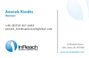 Business Card Design by aLex_4 for InReach Global Consulting LLP | Design #1042335