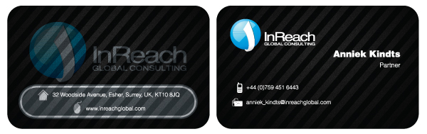 Business Card Design by colordot for InReach Global Consulting LLP | Design #1050145