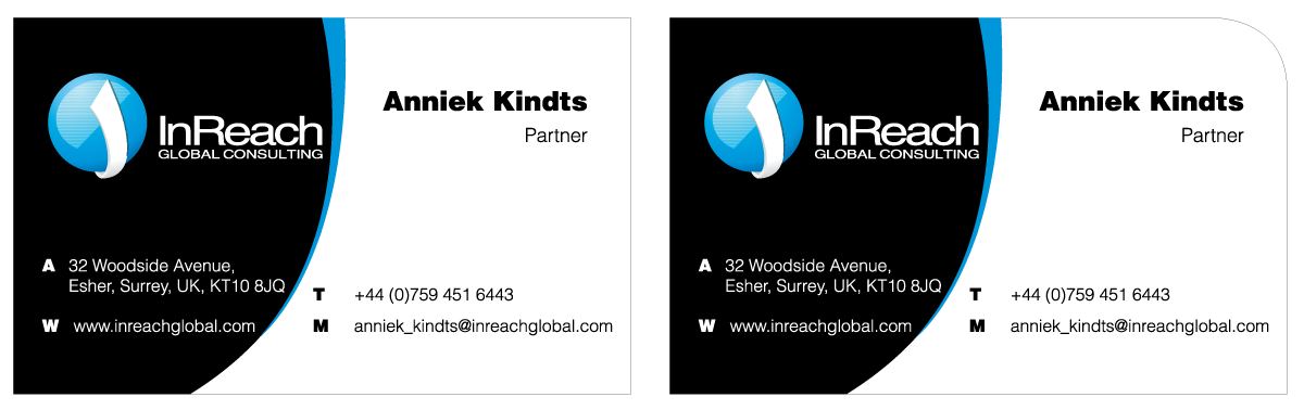 Diseño de Tarjeta de Presentación por colordot para InReach Global Consulting LLP | Diseño #1054900