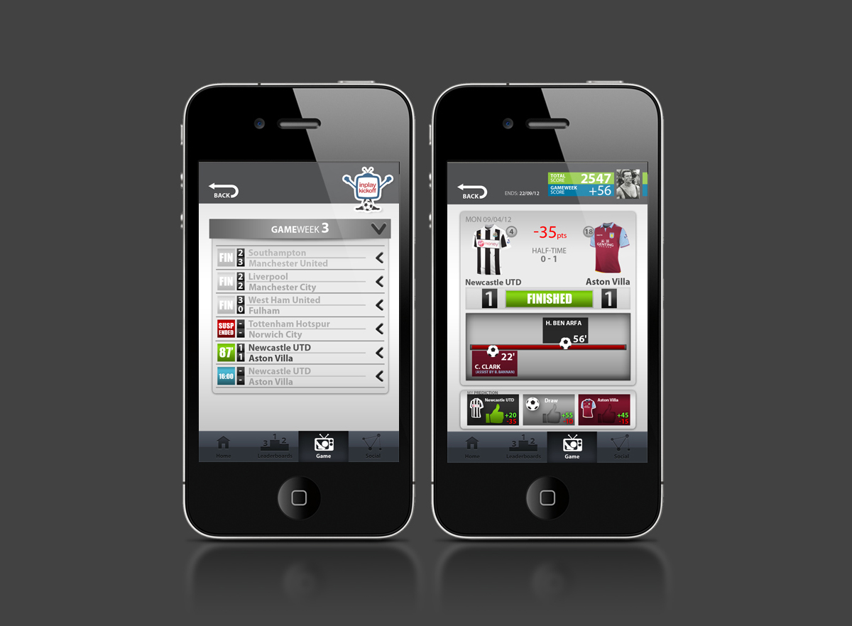 App Design by Svetlin Angelov for inplaymaker | Design #1071016