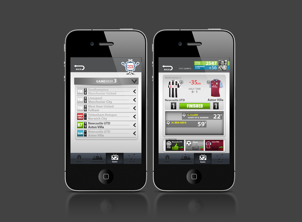 App Design by Svetlin Angelov for inplaymaker | Design #1071018
