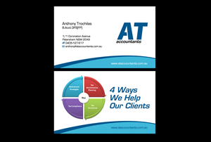 Business Card Design by Priyo Subarkah for AT Accountants & Advisors | Design #1053242