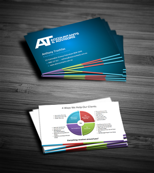 Visitenkarten-Design von diRtY.EMM für AT Accountants & Advisors | Design: #1048853