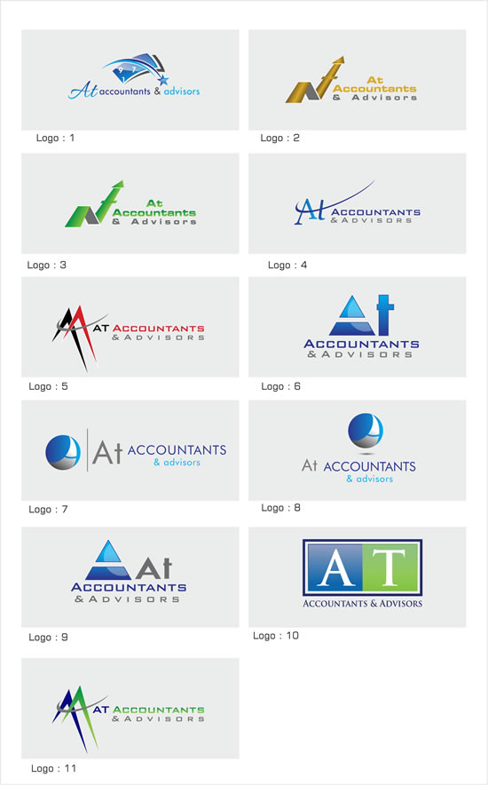 Visitenkarten-Design von Sbss für AT Accountants & Advisors | Design #1049001