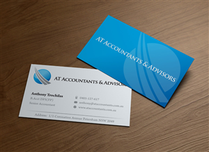 Business Card Design by MPStudio for AT Accountants & Advisors | Design: #1047098