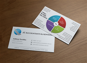 Visitenkarten-Design von MPStudio für AT Accountants & Advisors | Design: #1055423