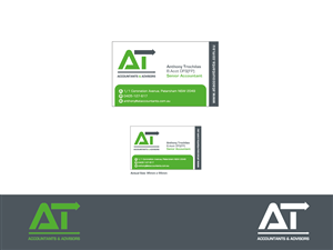 Visitenkarten-Design von Miss Shine Design für AT Accountants & Advisors | Design: #1044722