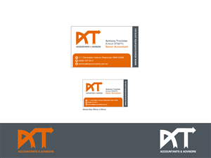 Visitenkarten-Design von Miss Shine Design für AT Accountants & Advisors | Design: #1044724
