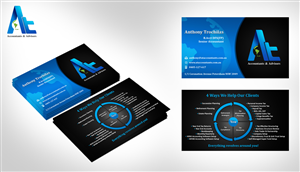 Visitenkarten-Design von Owaisias für AT Accountants & Advisors | Design: #1046819