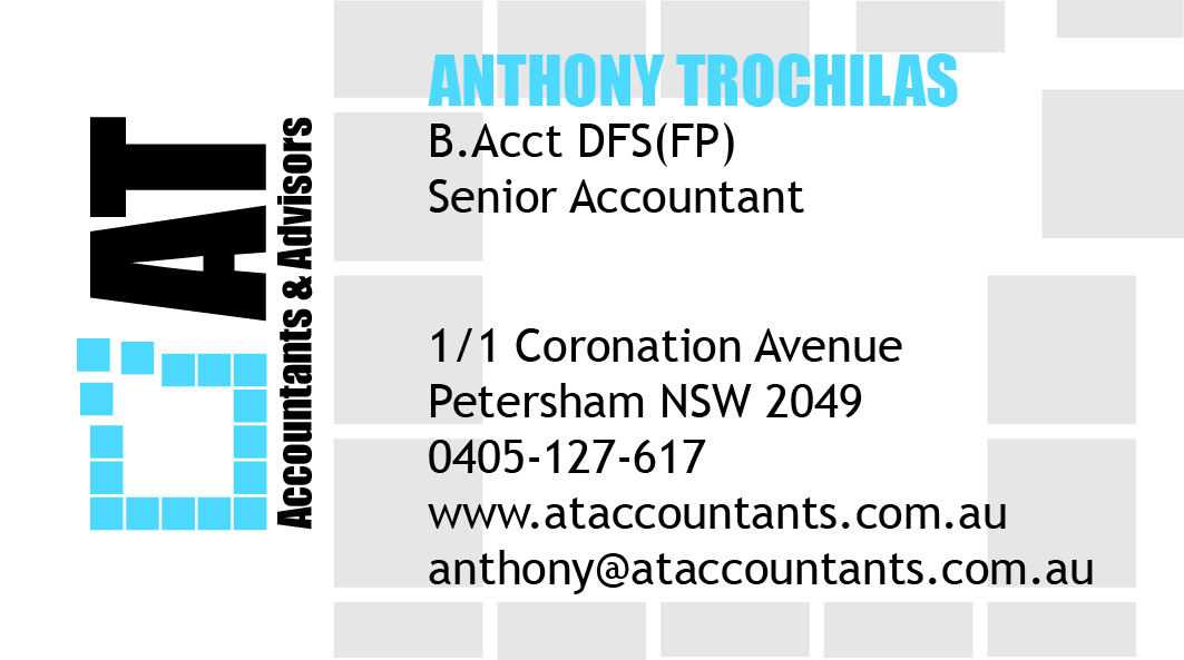 Business Card Design by MDESIGN for AT Accountants & Advisors | Design #1055958