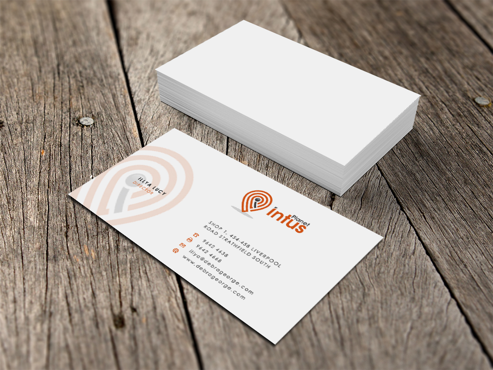 Business Card Design by Eggo May P for Planet Intus | Design #3885254