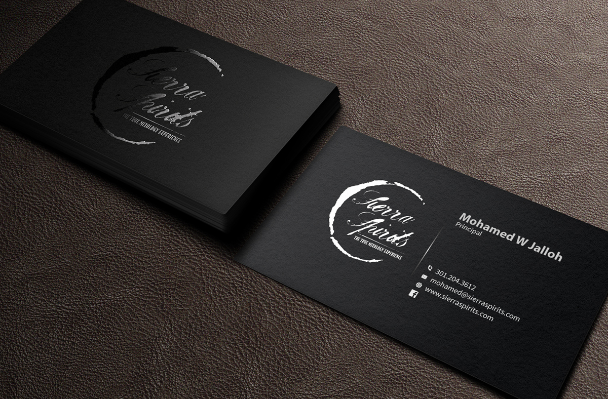 Business Card Design by MediaProductionArt for Sierra Spirits | Design: #3895992