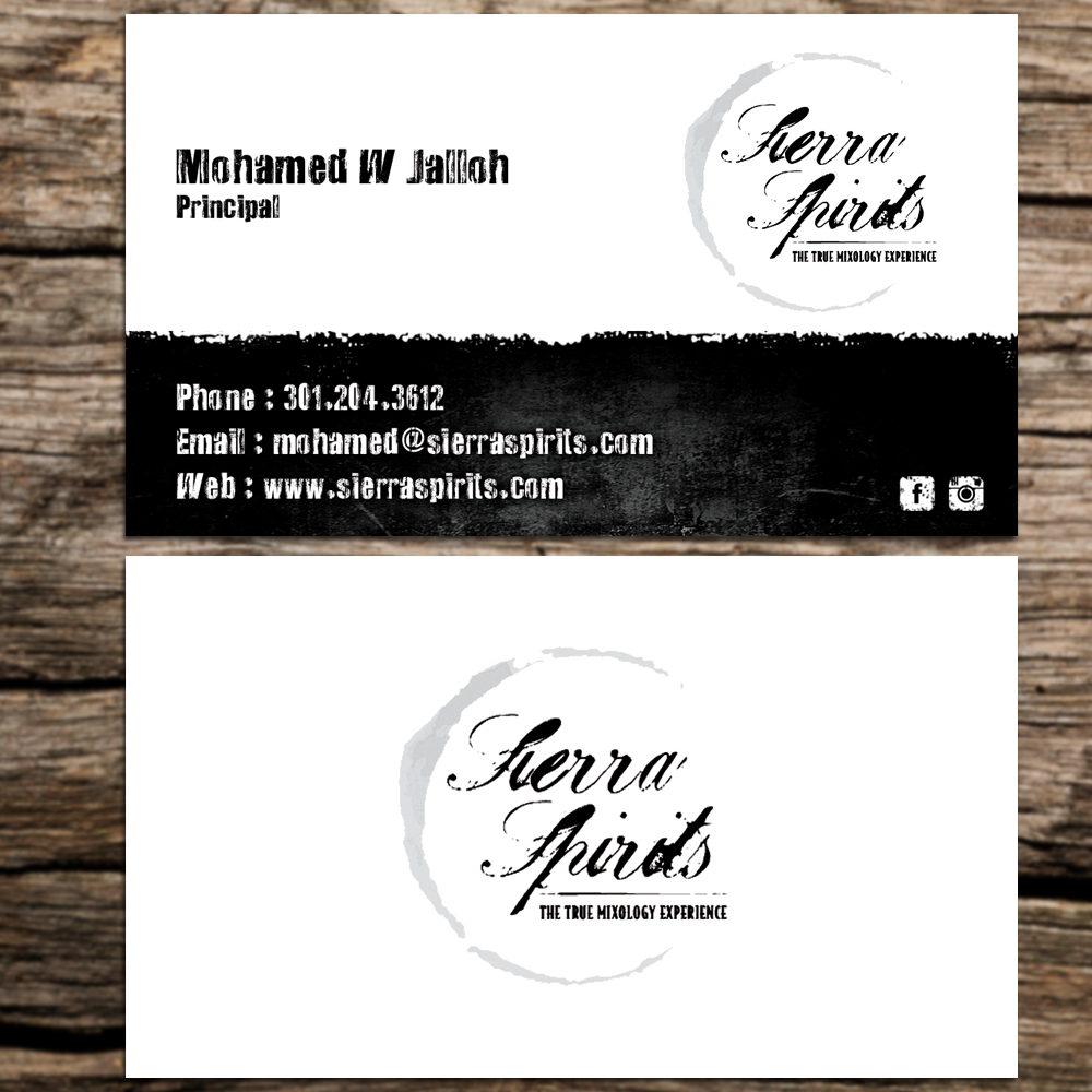 Business Card Design by Sandaruwan for Sierra Spirits | Design #3890609