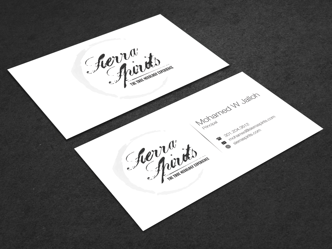 Diseño de Tarjeta de Presentación por Creative dreams para Sierra Spirits | Diseño #3886105