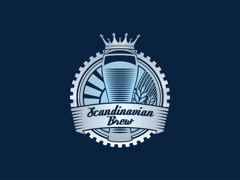 Logo Design by Hypergraph® for Scandinavian Brew AS | Design #3988179