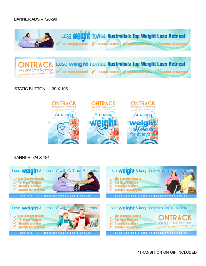 Banner-Design von disign für OnTrack Wellbeing PTY Ltd | Design #131056