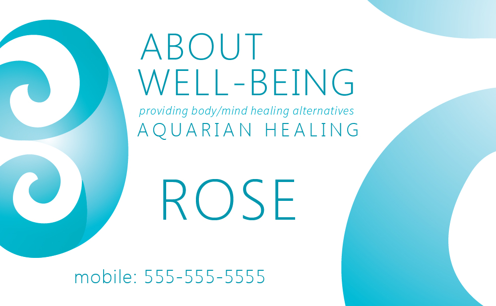 Business Card Design by Amy Dawson - Design for About Wellbeing | Design #3919130