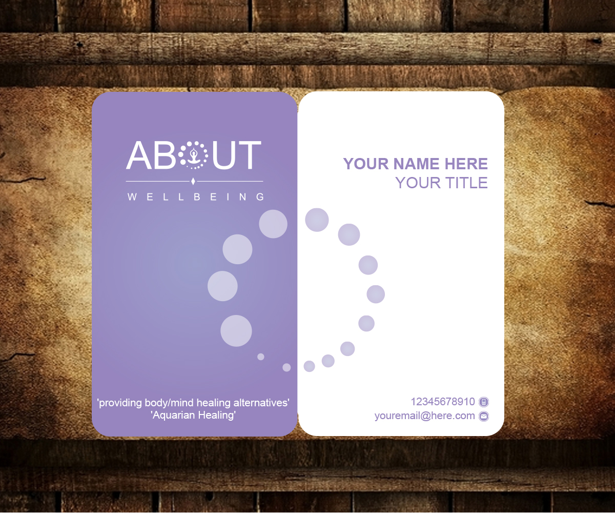 Diseño de Tarjeta de Presentación por Aaaron para About Wellbeing | Diseño #3936777