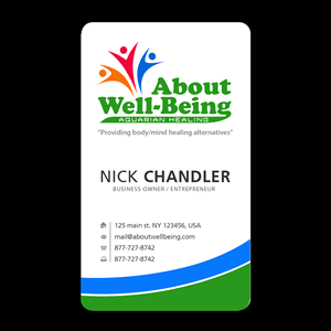 Business Card Design by ***strange*** for About Wellbeing | Design #3913518