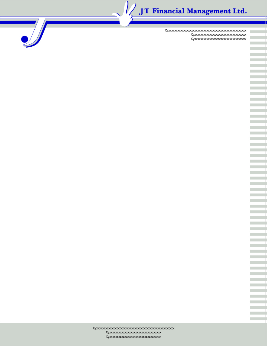 Letterhead Design by gkadvertisersgwl for JT Financial Management Ltd | Design #3948744