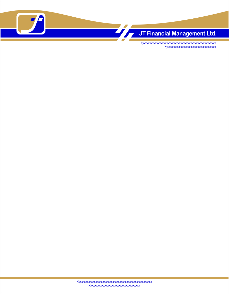 Letterhead Design by gkadvertisersgwl for JT Financial Management Ltd | Design #3948894
