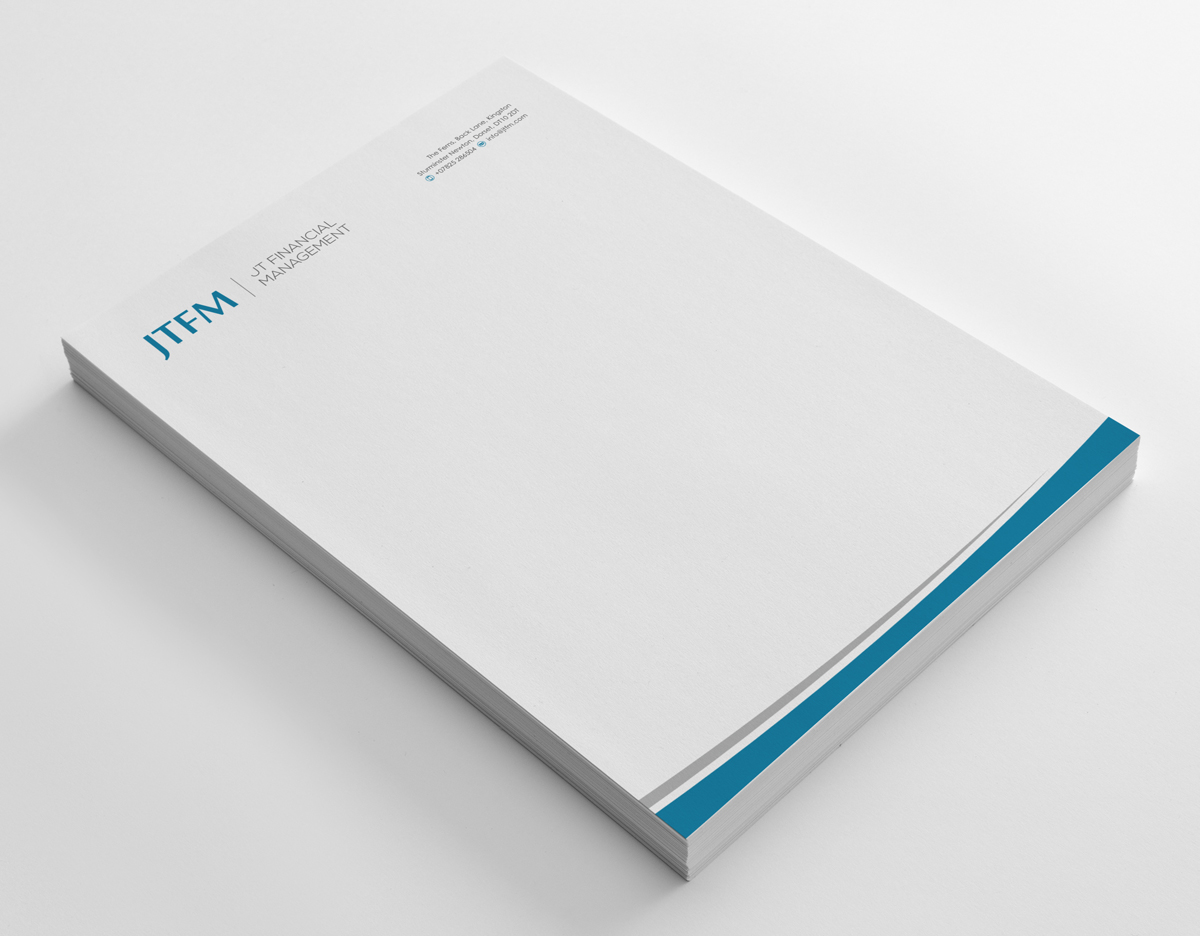 Diseño de Membrete por logodentity para JT Financial Management Ltd | Diseño #3956194