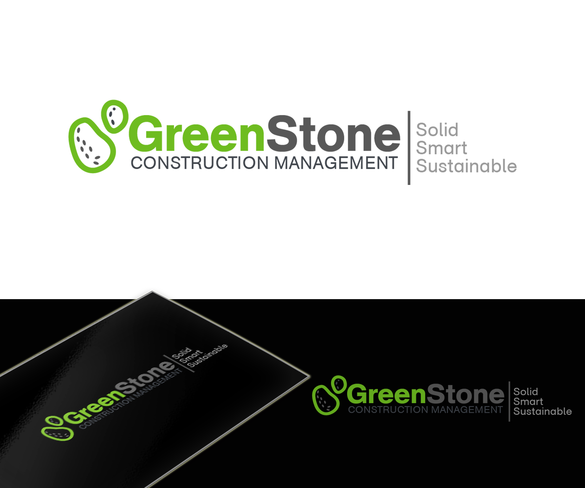 Logo Design by Pixi Dust for Greenstone Construction Management | Design #3897218