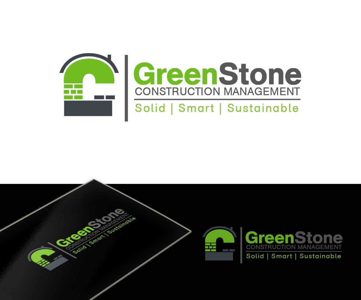 Logo Design by Pixi Dust for Greenstone Construction Management | Design #3897422
