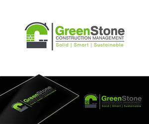 Logo Design by Pixi Dust for Greenstone Construction Management | Design: #3897422