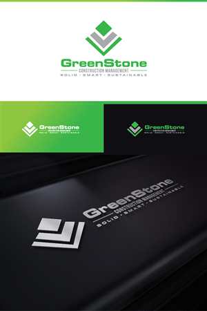 Diseño de Logo por Niko Dola para Greenstone Construction Management | Diseño: #3897242