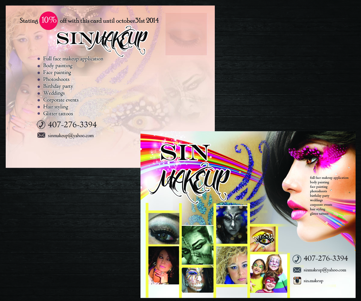 Diseño de Postal por uk para Sin Makeup  | Diseño #3970869