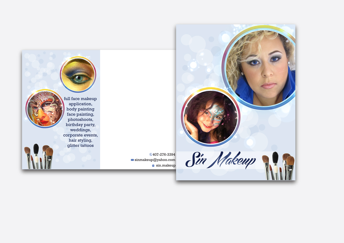 Postcard Design by frasia for Sin Makeup  | Design #3956858