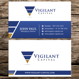 Vigilant Capital Business Card | Diseño de Tarjeta de Presentación por Sandaruwan