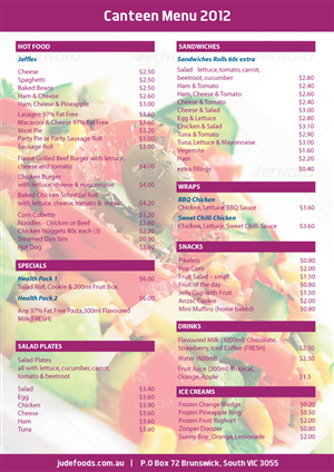 Menu Design by Biswajit for this project | Design: #1058787