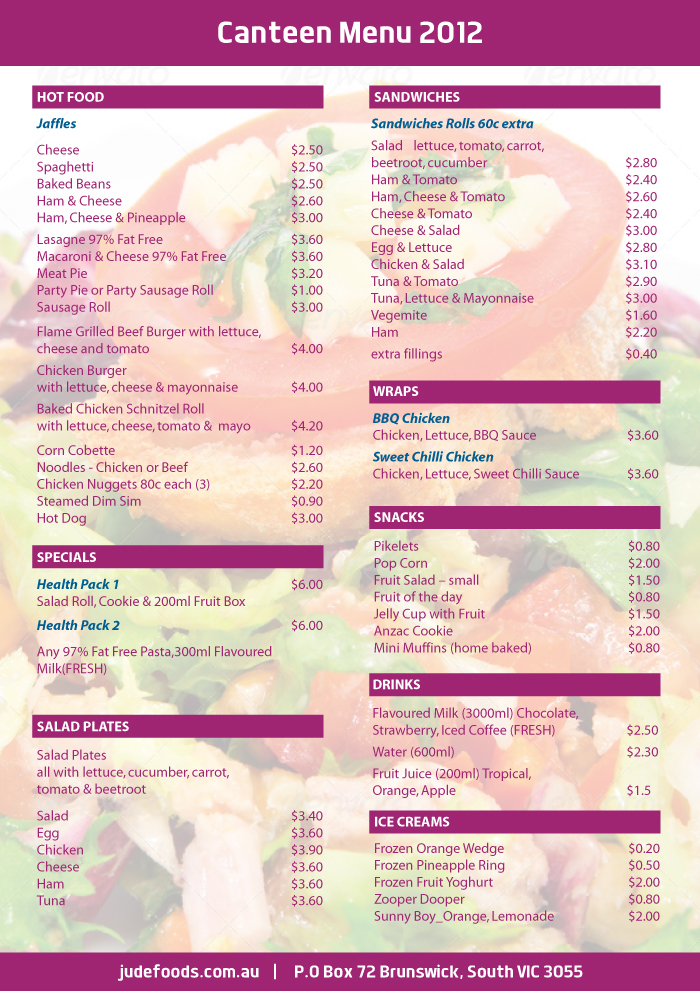 Menu Design by Biswajit for this project | Design #1058791