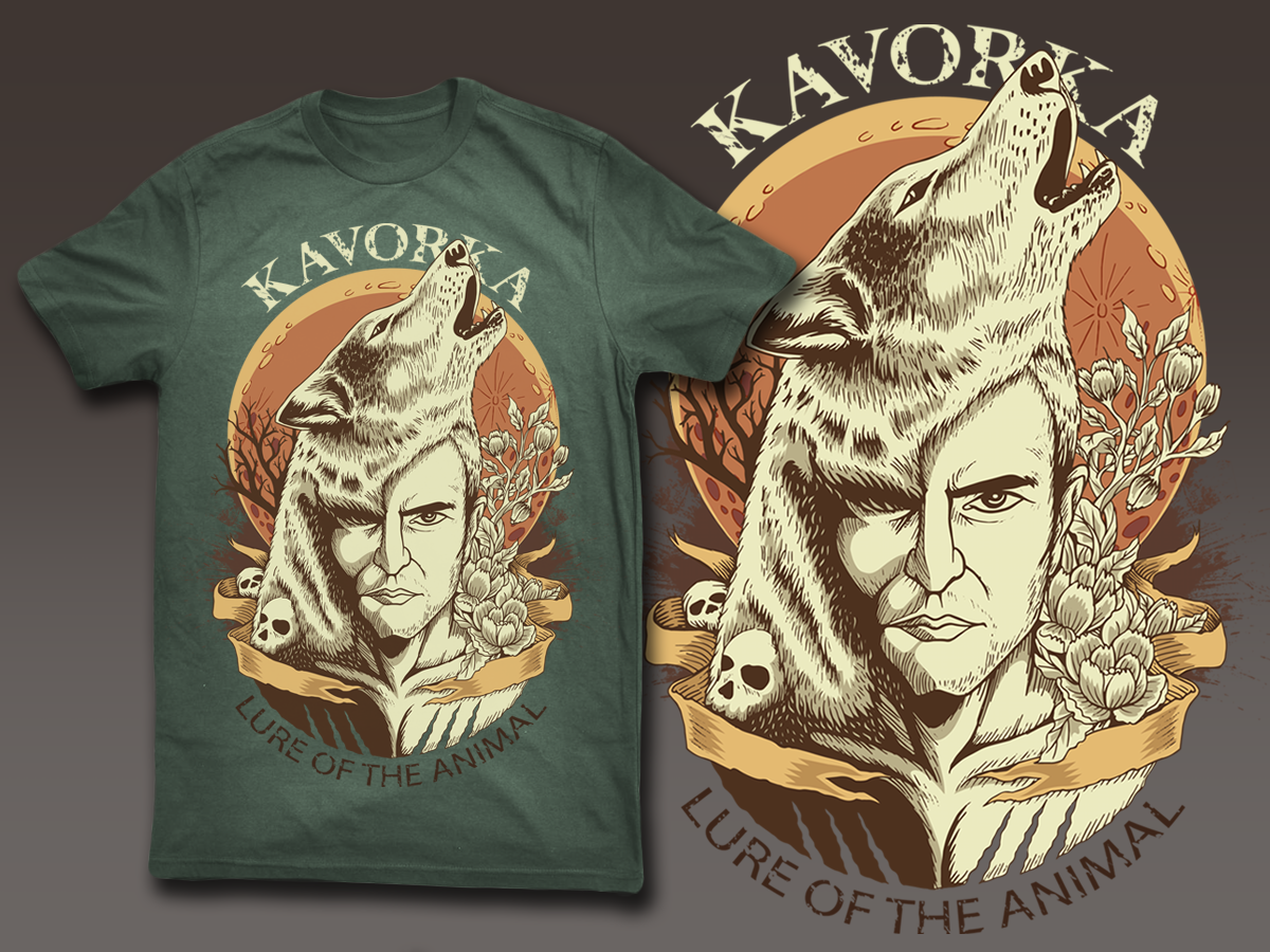 T-shirt Design by dan-D-dan for KAVORKA  | Design #3945391