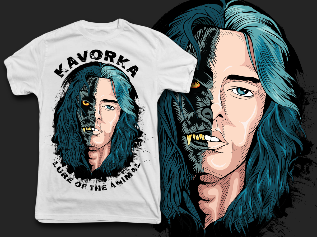 T-shirt Design by dan-D-dan for KAVORKA  | Design #3961346