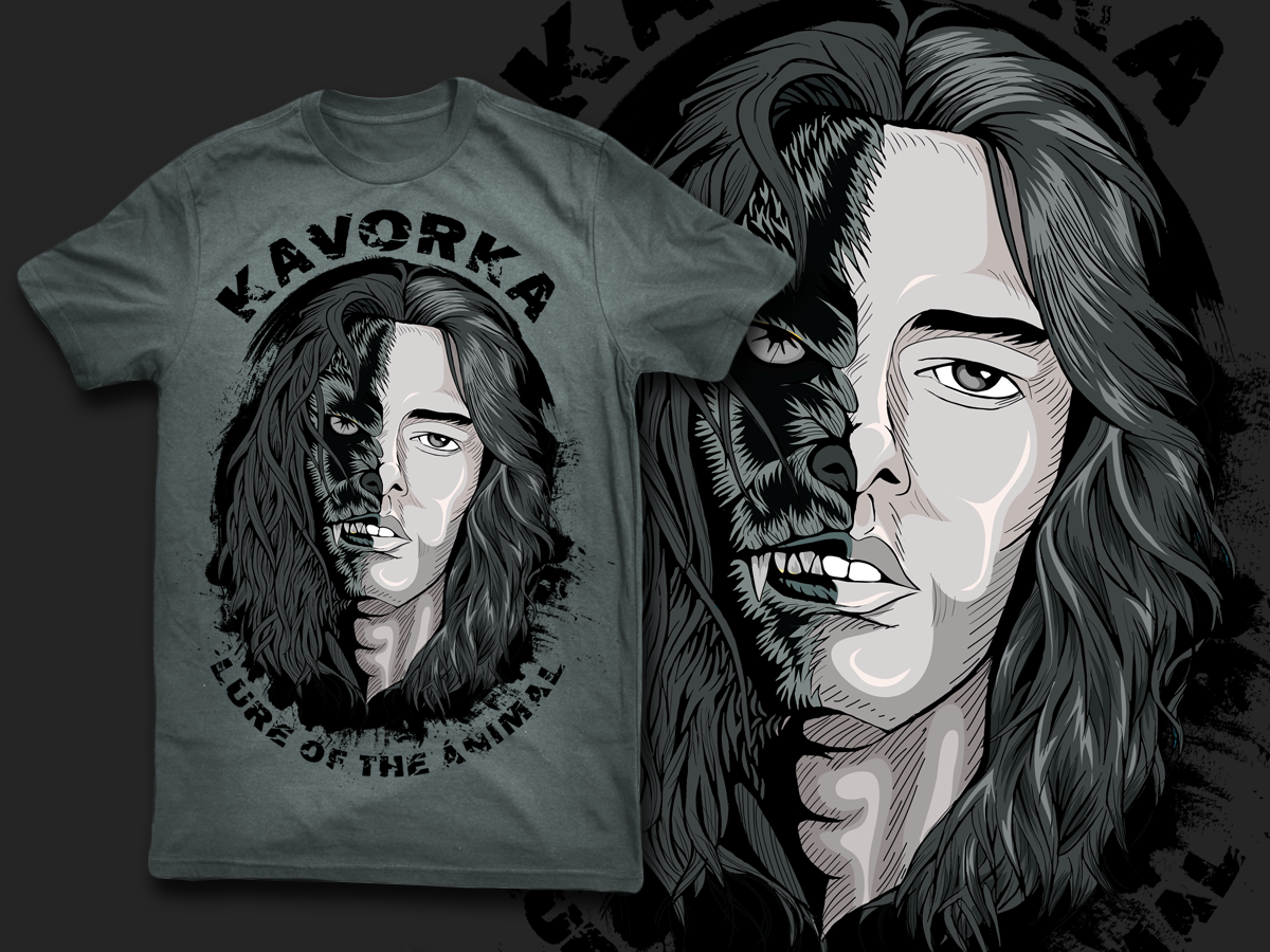 T-shirt Design by dan-D-dan for KAVORKA  | Design #3975894