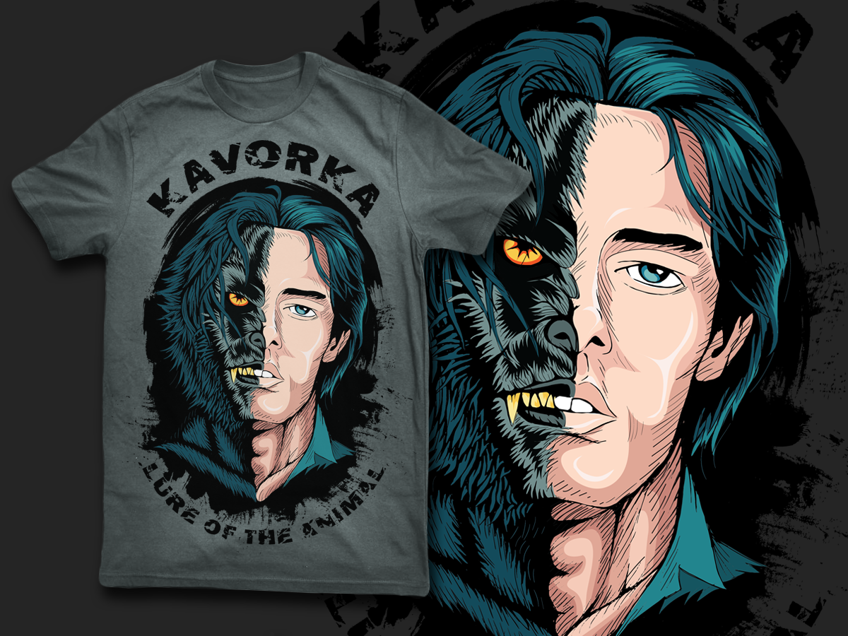 T-shirt Design by dan-D-dan for KAVORKA  | Design #3975908