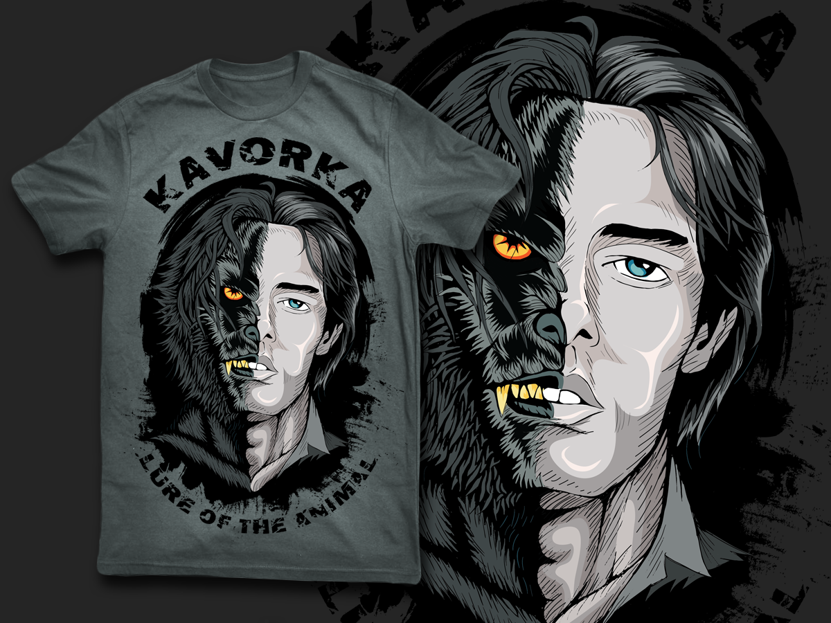 T-shirt Design by dan-D-dan for KAVORKA  | Design #3975936