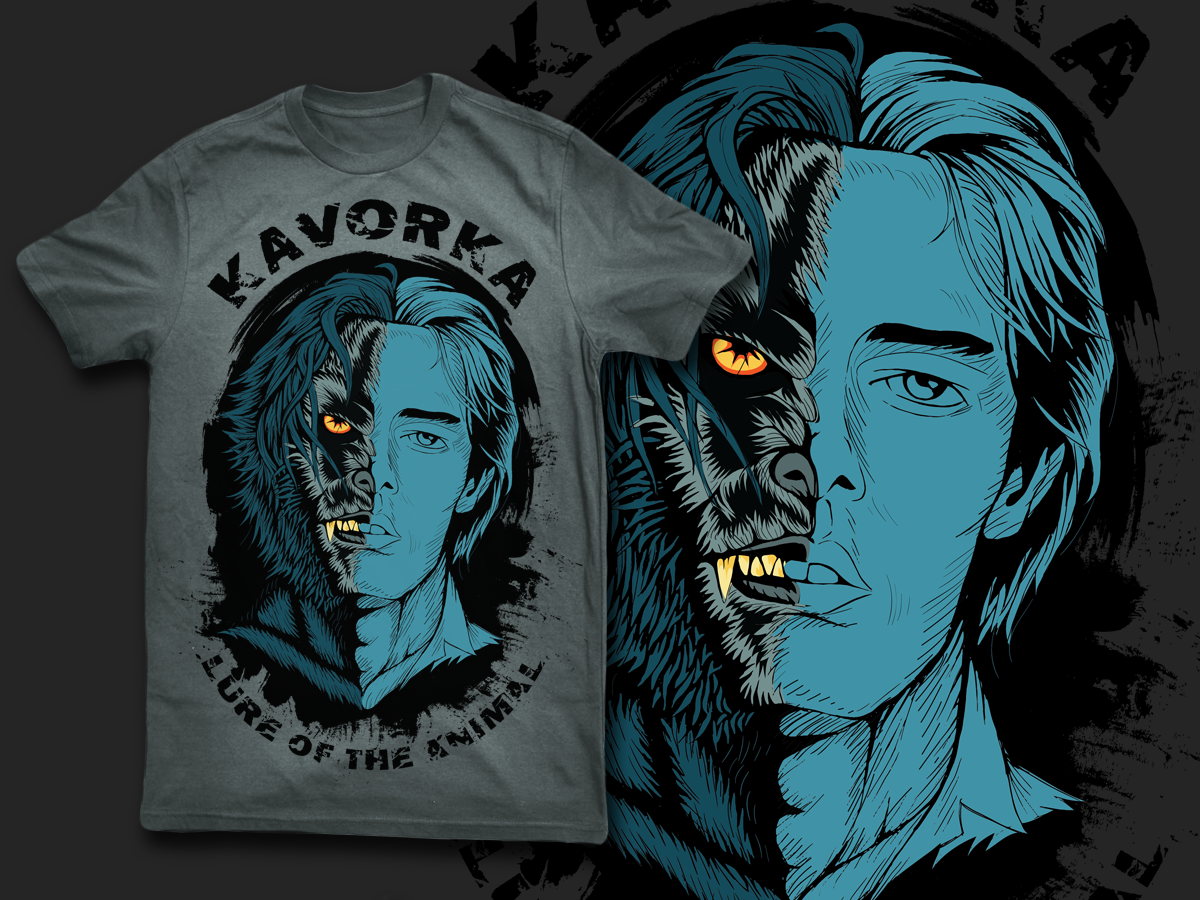 T-shirt Design by dan-D-dan for KAVORKA  | Design #3975945