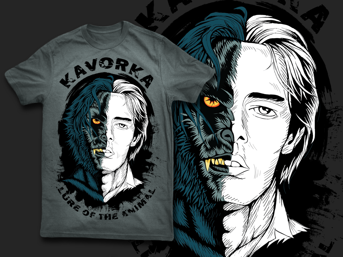 T-shirt Design by dan-D-dan for KAVORKA  | Design #3975985
