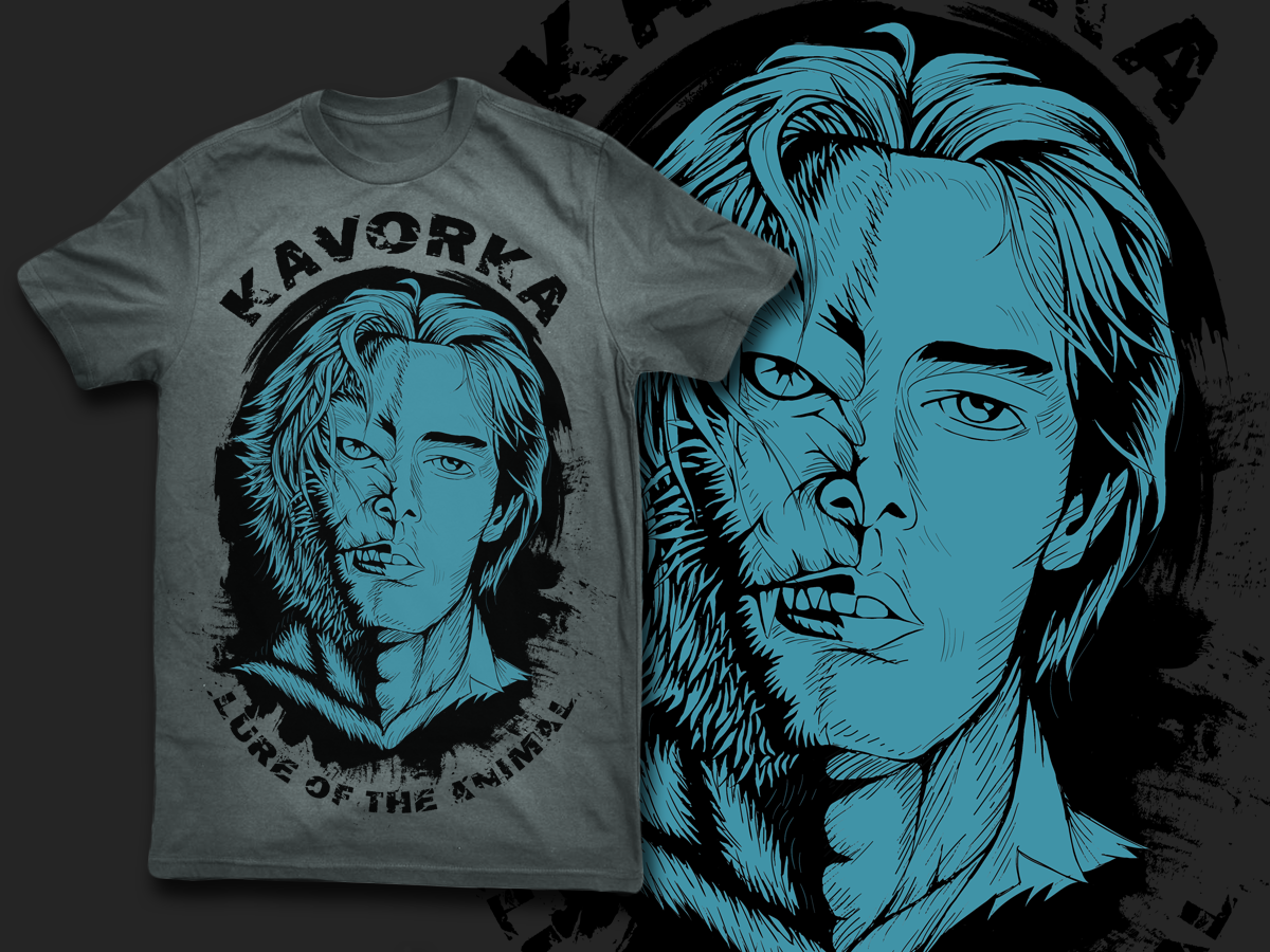 T-shirt Design by dan-D-dan for KAVORKA  | Design #3976002