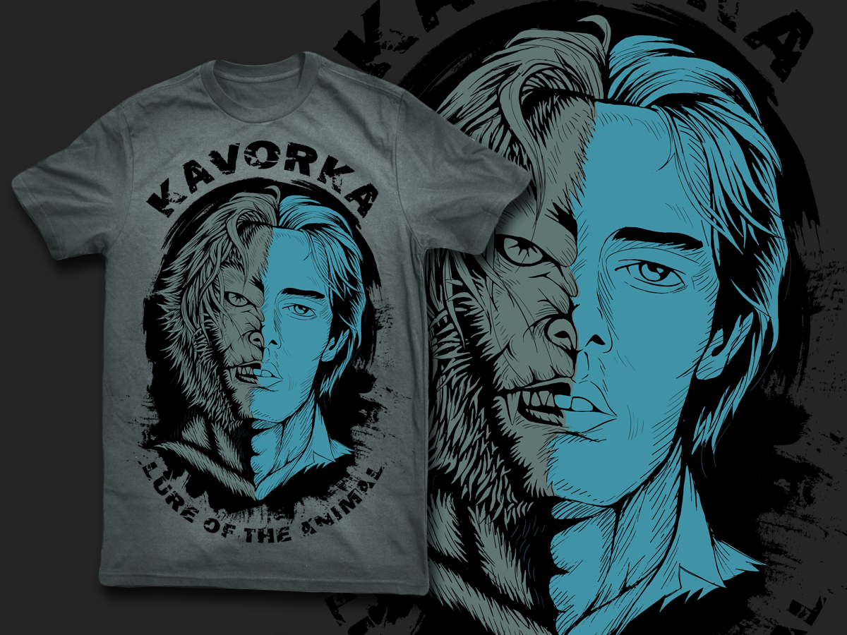 T-shirt Design by dan-D-dan for KAVORKA  | Design #3976010